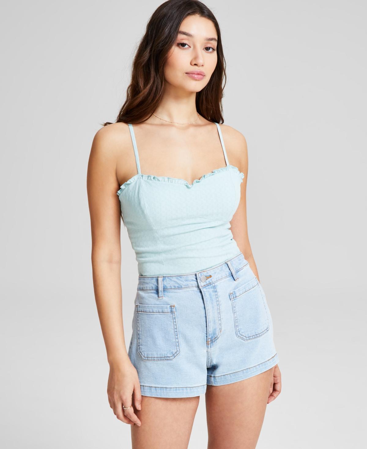 And Now This Womens Sweetheart-Neck Sleeveless Woven Bodysuit, Created for Macys Product Image