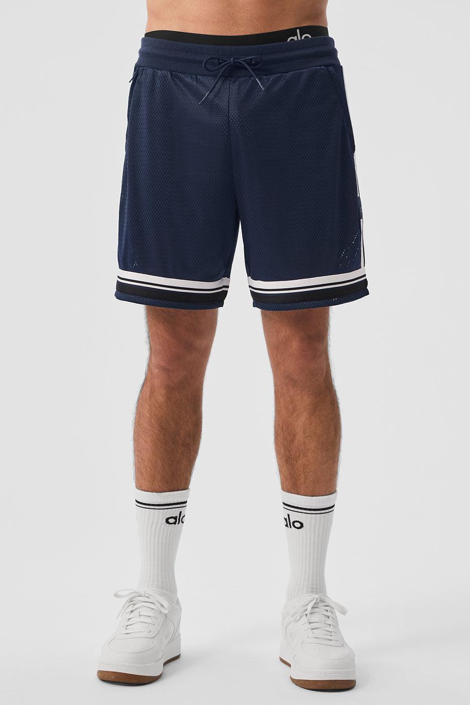 7" Key Mesh Basketball Short - Navy Male Product Image