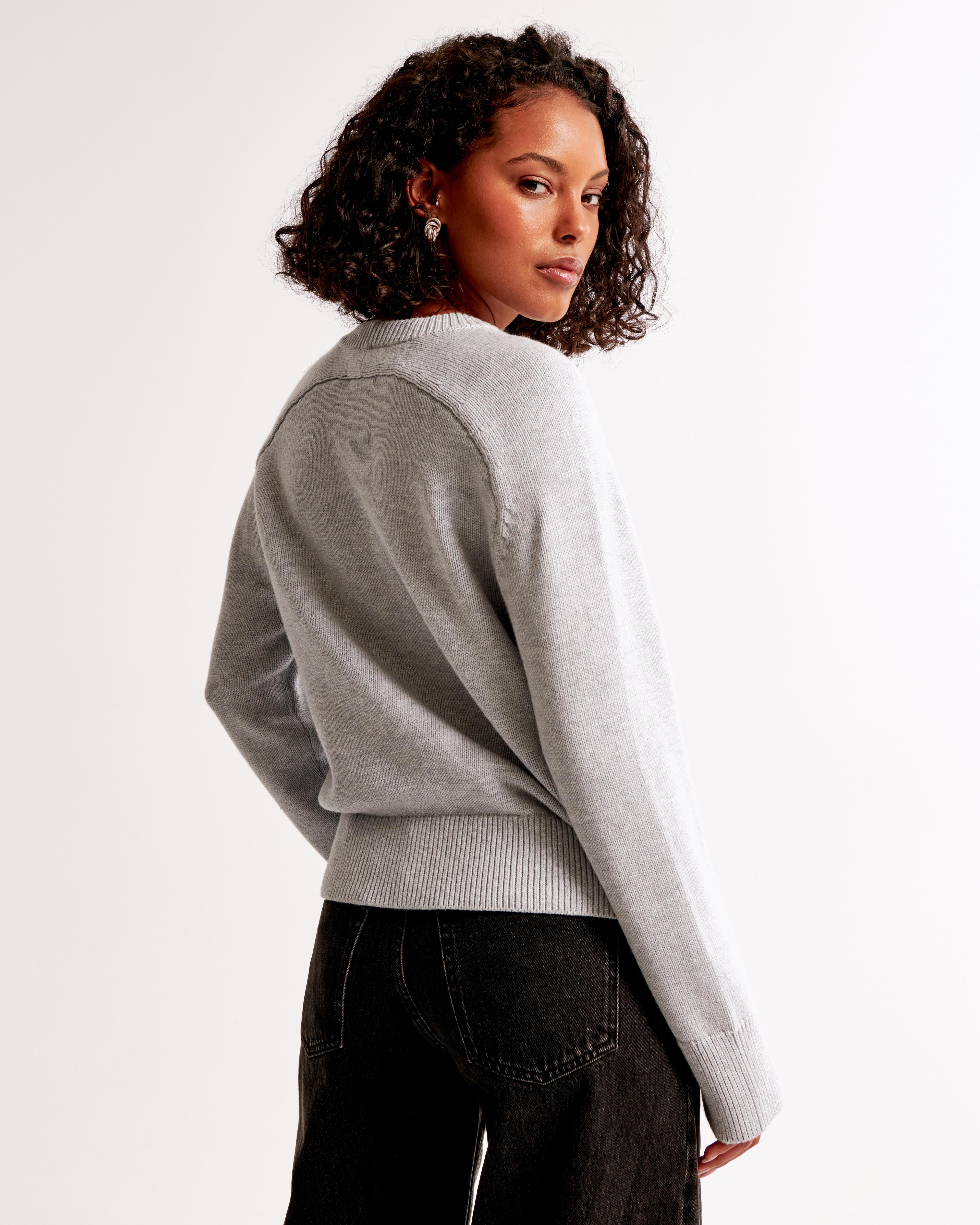 The A&F Madeline Cotton-Blend Crew Sweater Product Image