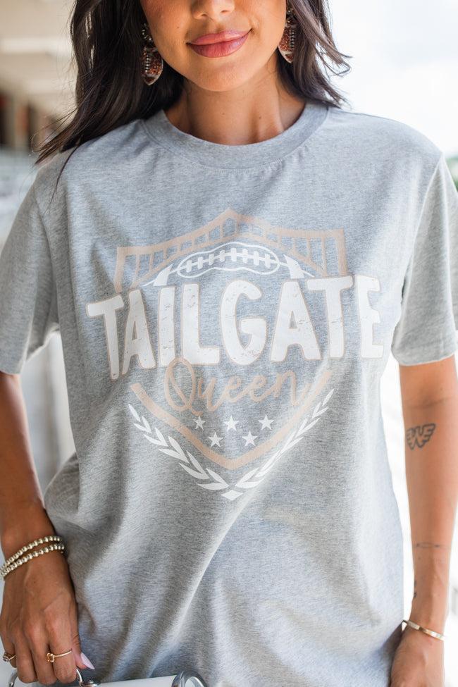 Tailgate Queen Light Grey Oversized Graphic Tee Product Image