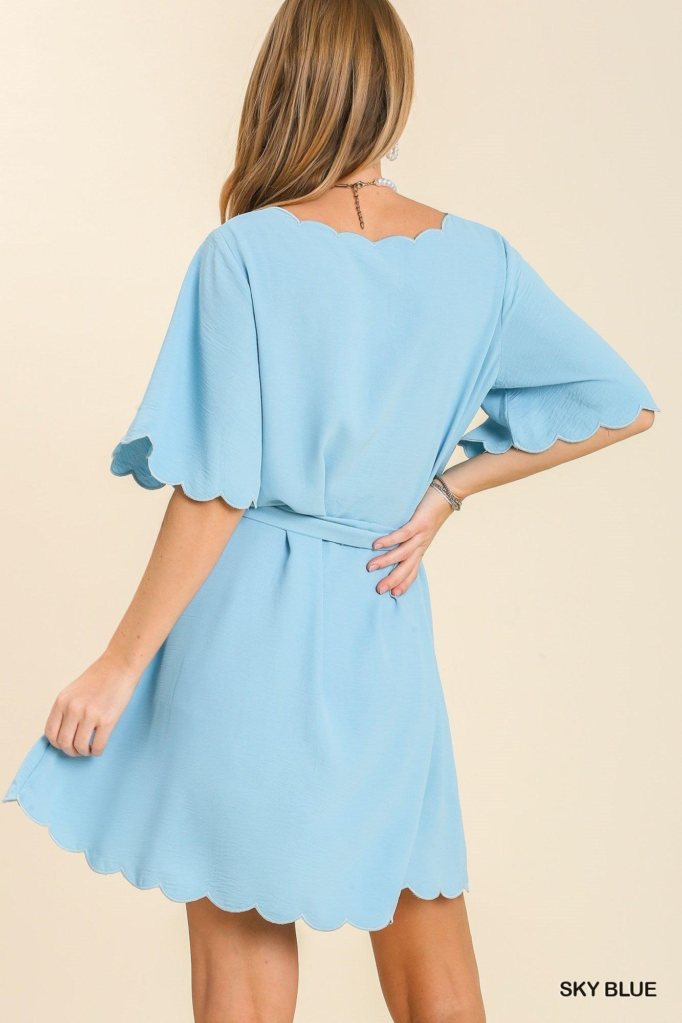 Forever More Scalloped Dress Product Image