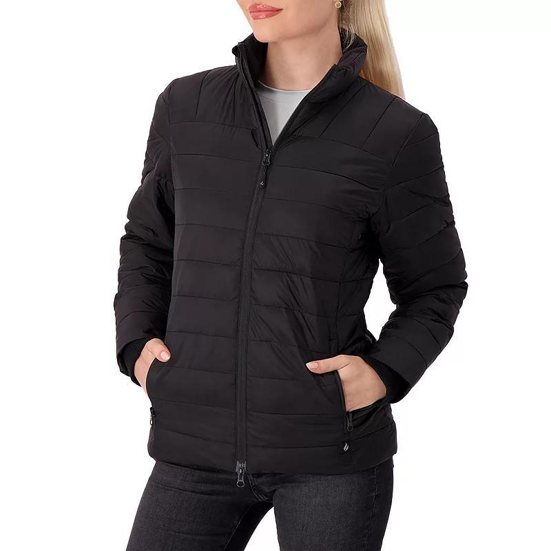 Womens Heat Holders Penelope Heatweaver Lined Double Zipper Puffer Jacket Product Image