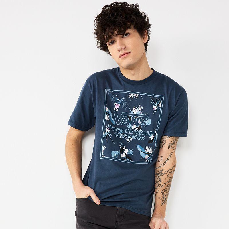 Mens Vans Short Sleeve Graphic Tee Blue Product Image