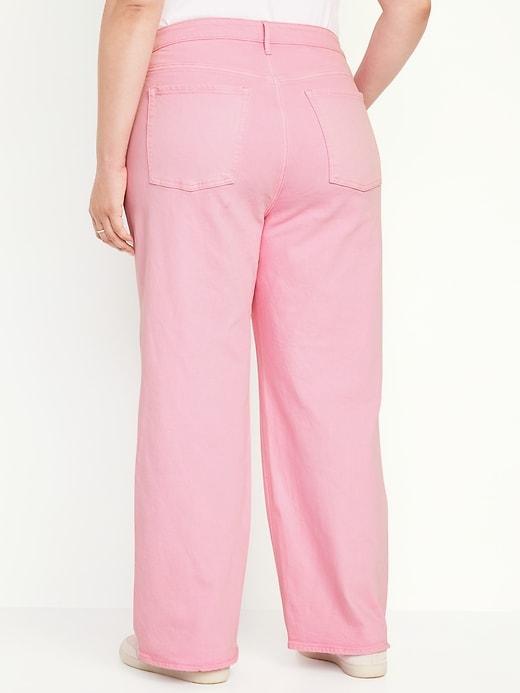 Extra High-Waisted Sky-Hi Wide-Leg Jeans Product Image