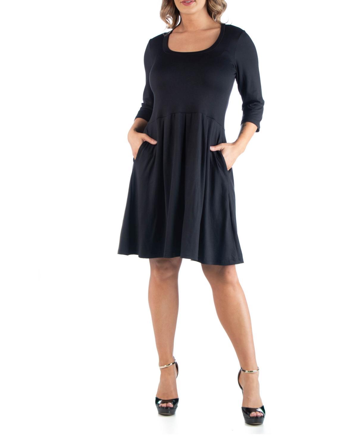 Womens Plus Size Fit and Flare Dress Product Image