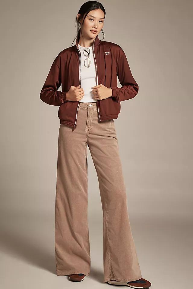 Good American Good Skate High-Rise Wide-Leg Corduroy Puddle Jeans Product Image