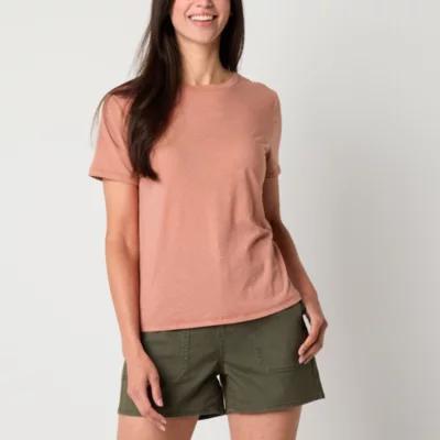 a.n.a Womens Crew Neck Short Sleeve T-Shirt Product Image