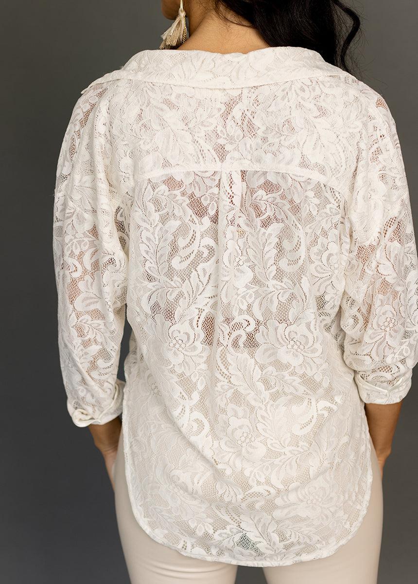 Caeley Top in Cream Product Image