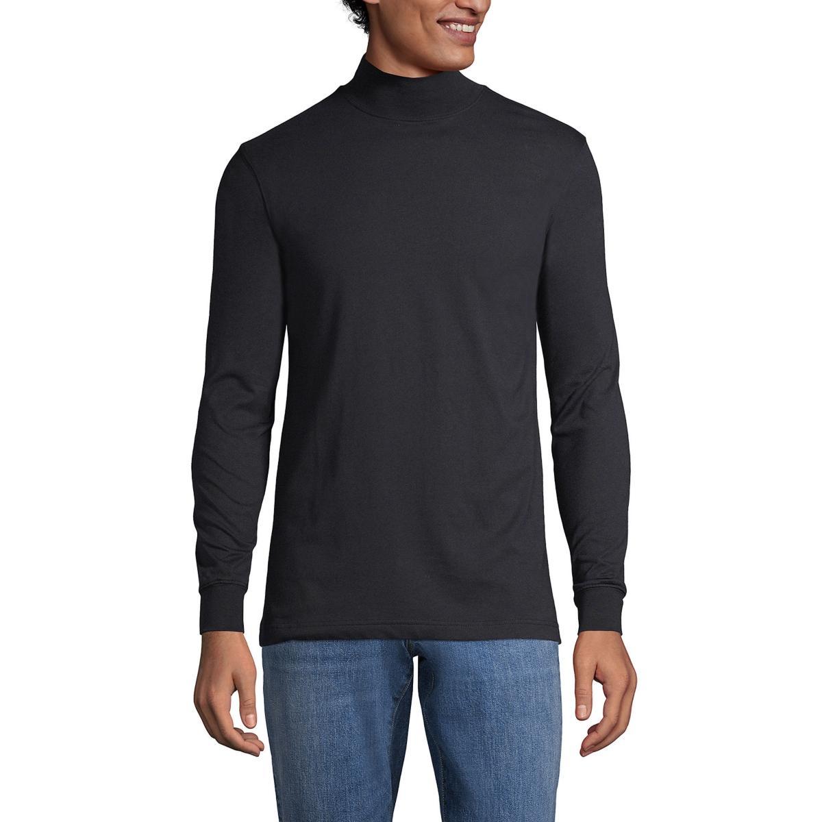 Big & Tall Lands End Super Mock Turtleneck, Mens Product Image