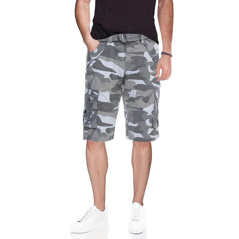 X-Ray Mens Belted Double Pocket Cargo Shorts Product Image