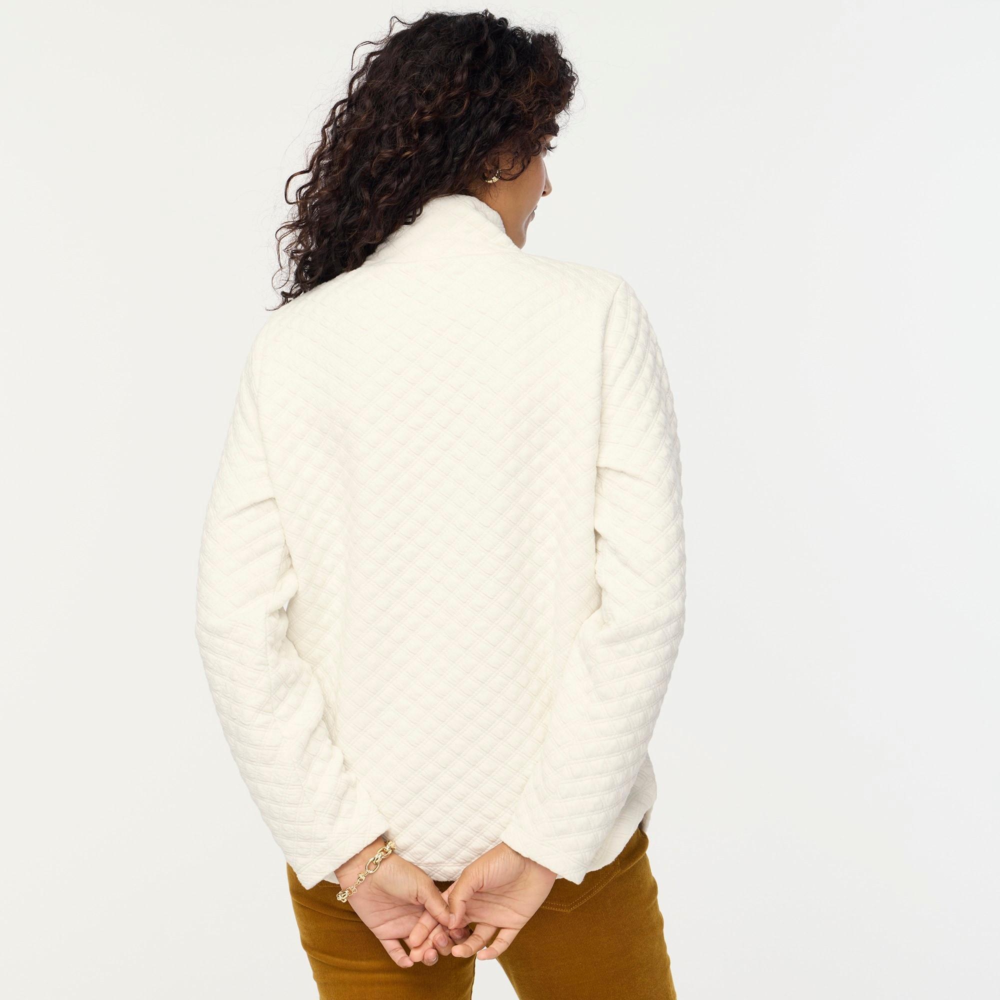 Quilted mockneck pullover Product Image