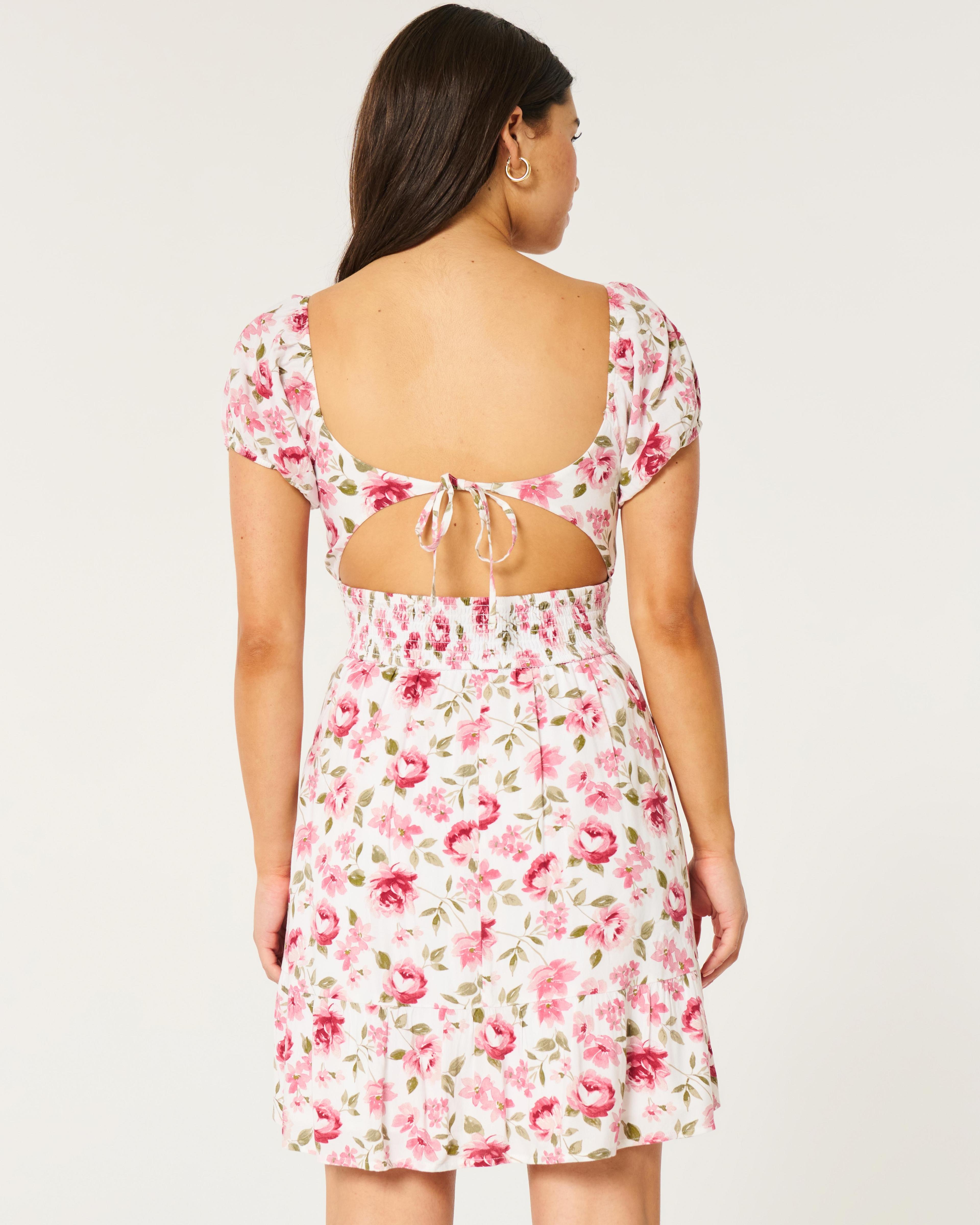 Open Back Tiered Mini Dress Product Image