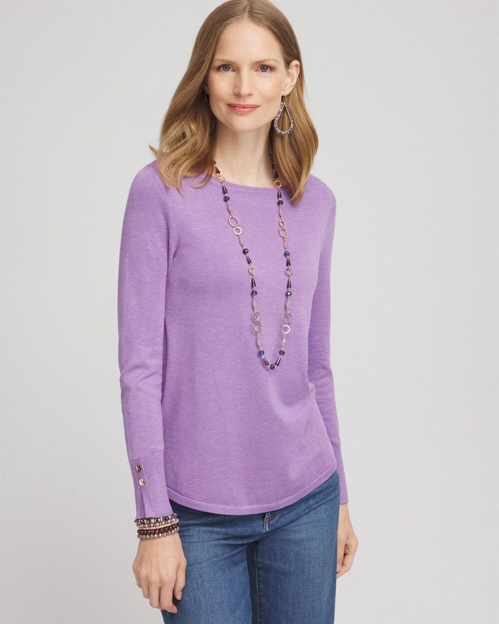 Women's Ecovero Button Cuff Turtleneck Sweater Product Image