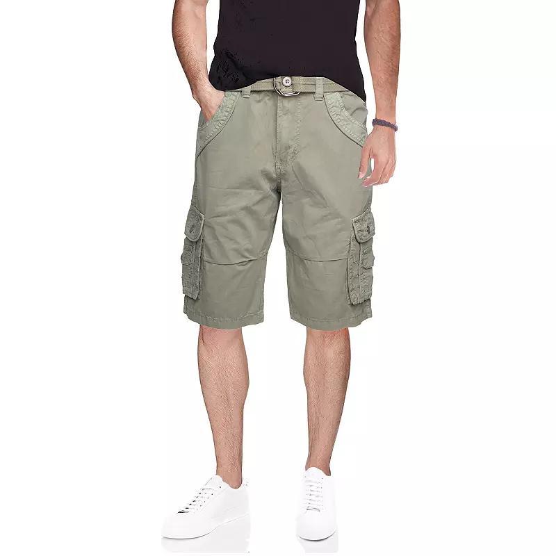 X-Ray Mens Belted Double Pocket Cargo Shorts Product Image