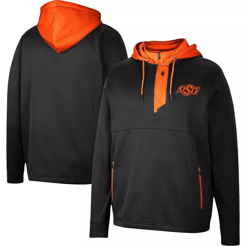 Mens Colosseum Oklahoma State Cowboys Luge 3.0 Quarter-Zip Hoodie Product Image