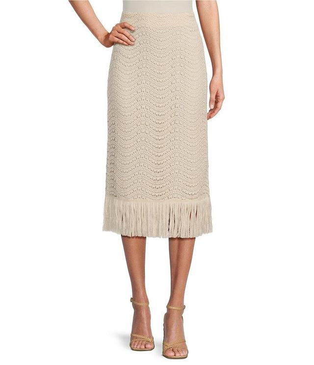 Antonio Melani Estelle Coordinating Crochet Fringe Skirt Product Image