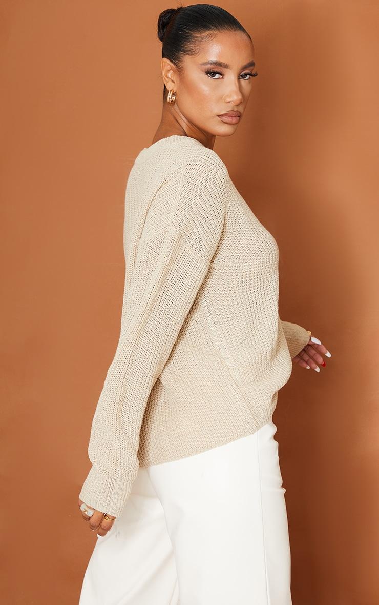 Stone Basic Crew Neck Knitted Sweater Product Image