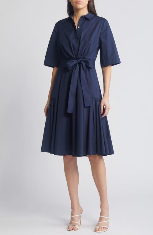 KOBI HALPERIN Tiffany Ruffle Hem Tie Waist Shirtdress Product Image