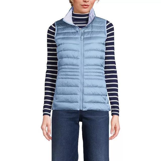 Womens Lands End Wanderweight Packable Down Vest Product Image