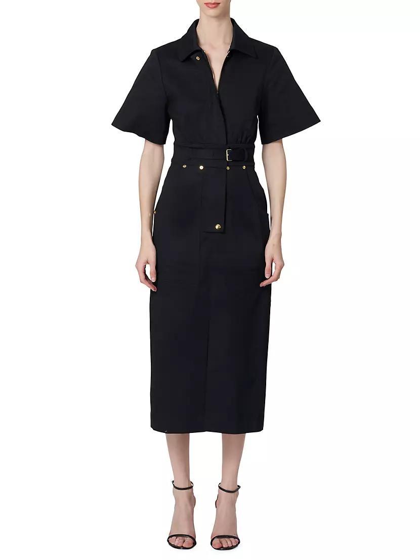 Belted Cargo Midi-Dress Product Image