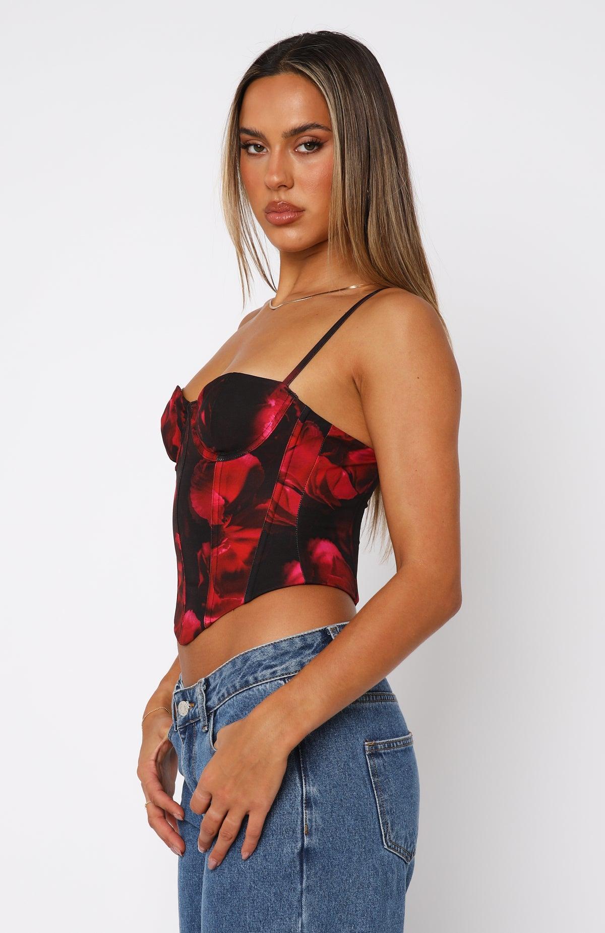 In The Morning Bustier Raspberry Meadows Product Image