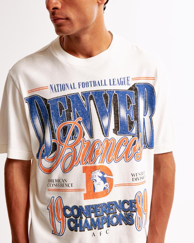 Denver Broncos Vintage-Inspired Graphic Tee Product Image