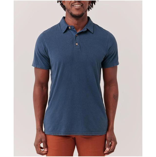 Seaside Linen Blend Polo Shirt Made With Organic Cotton Product Image