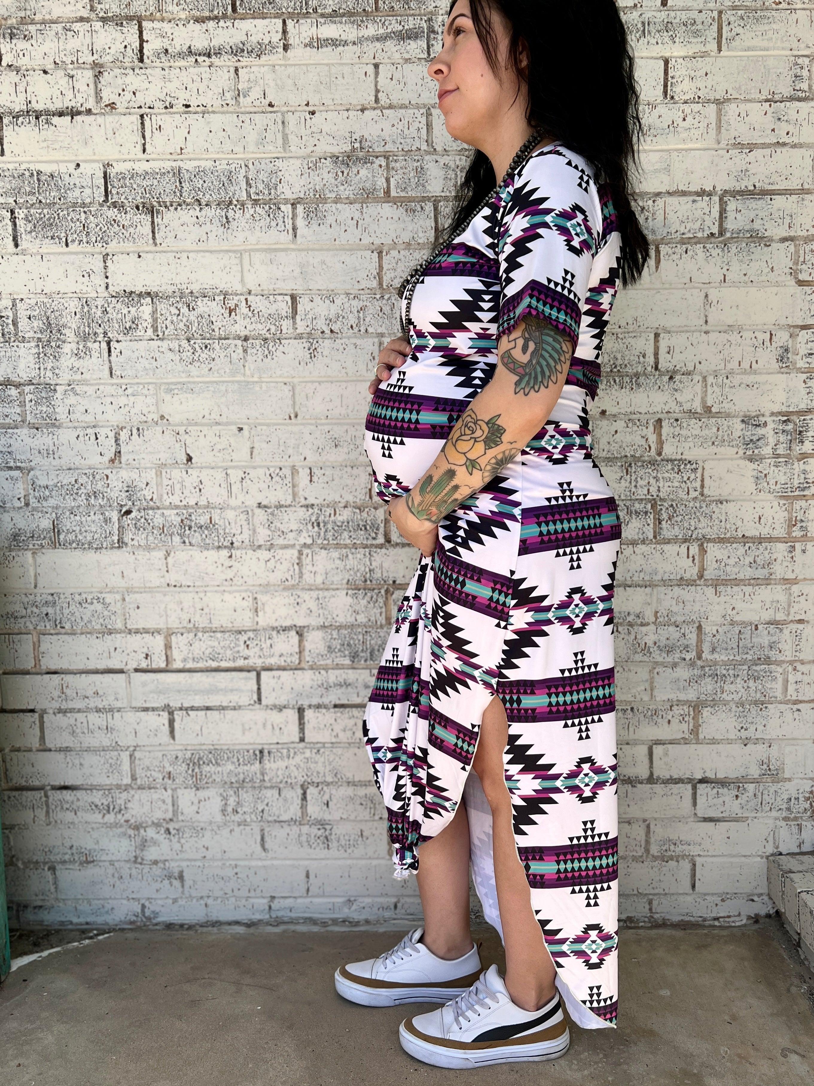 Plus Aztec Outskirts Maxi Dress Product Image