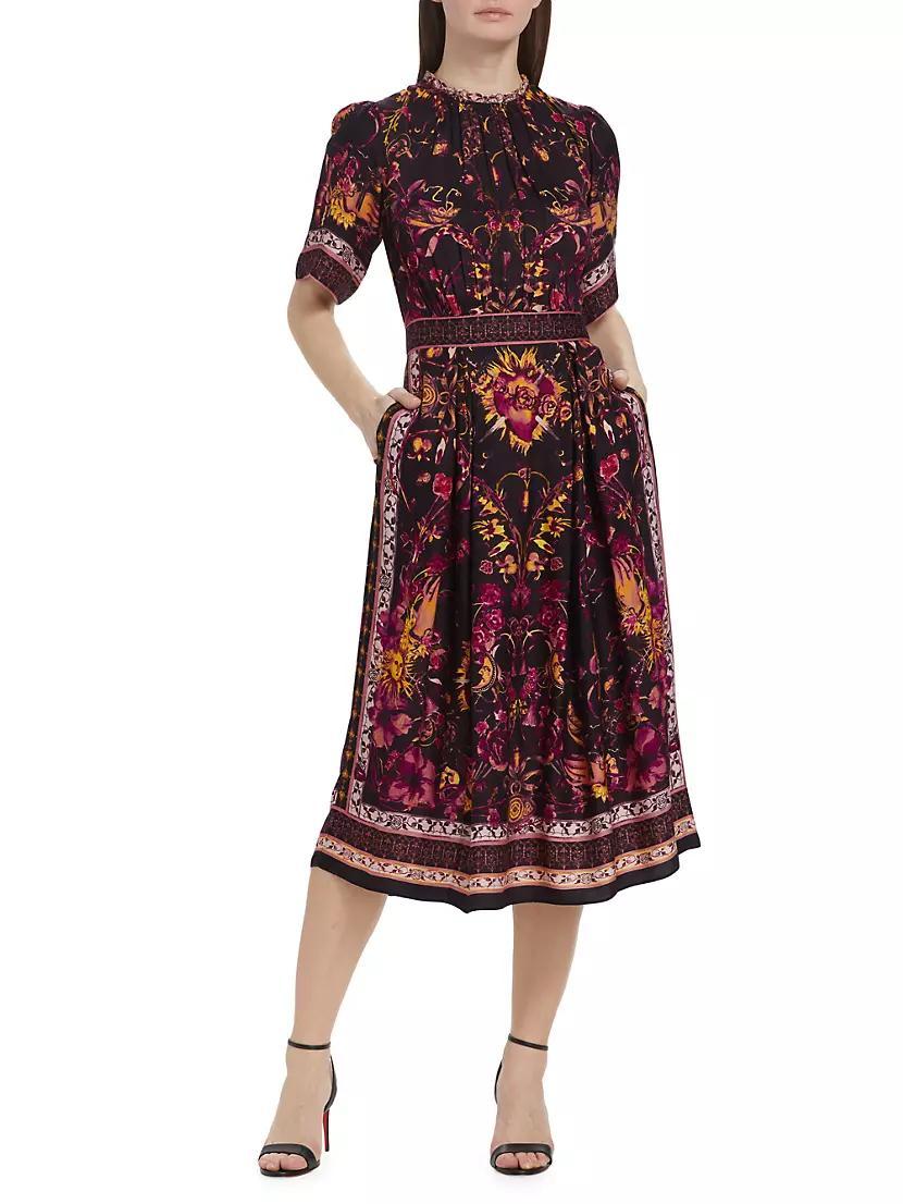 Soma Scarf Print Midi Dress Product Image