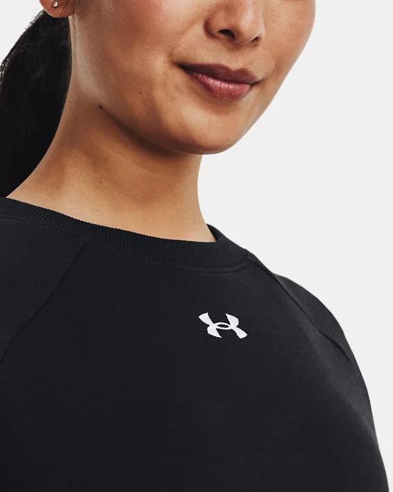 Womens UA Rival Fleece Crew Product Image