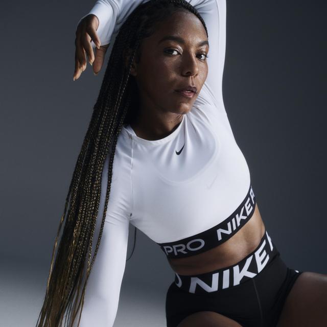 Women's Nike Pro Dri-FIT Cropped Long-Sleeve Top Product Image