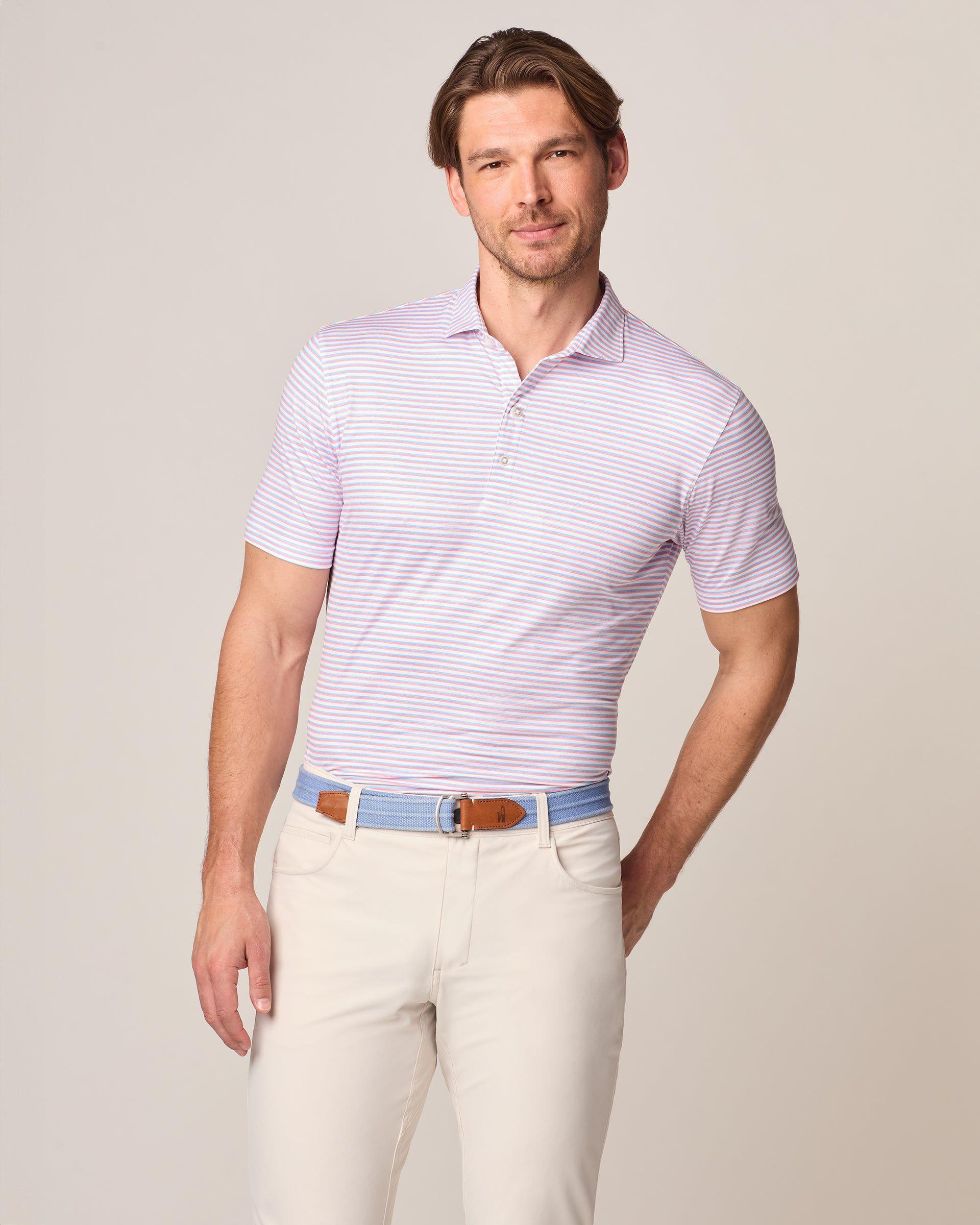 Featherweight Performance Polo - Warwick Stripe Male Product Image