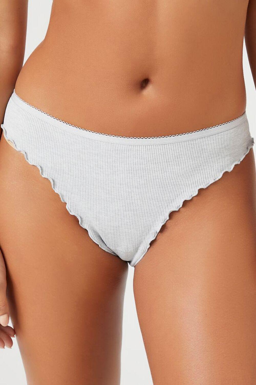 Seamless Mid-Rise Thong Panties | Forever 21 Product Image