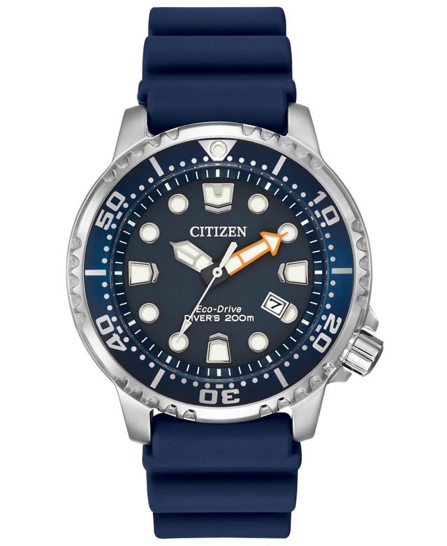 Men's Citizen Eco-DriveÂ® Promaster Marine Watch with Sunray Light Blue Dial (Model: Bn0165-55L) Product Image