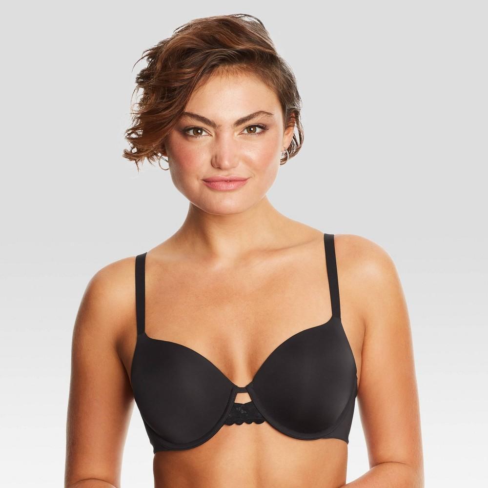 Maidenform Womens One Fabulous Fit 2.0 Extra Coverage Bra DM7549 - Black 40D Product Image