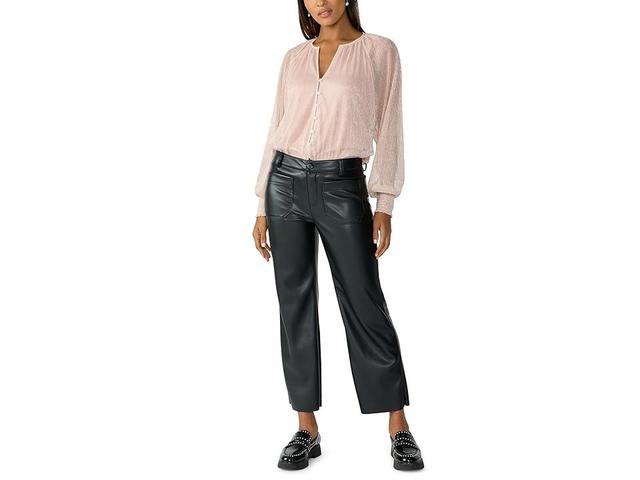 Sanctuary Marine Faux Leather Crop Pants Product Image