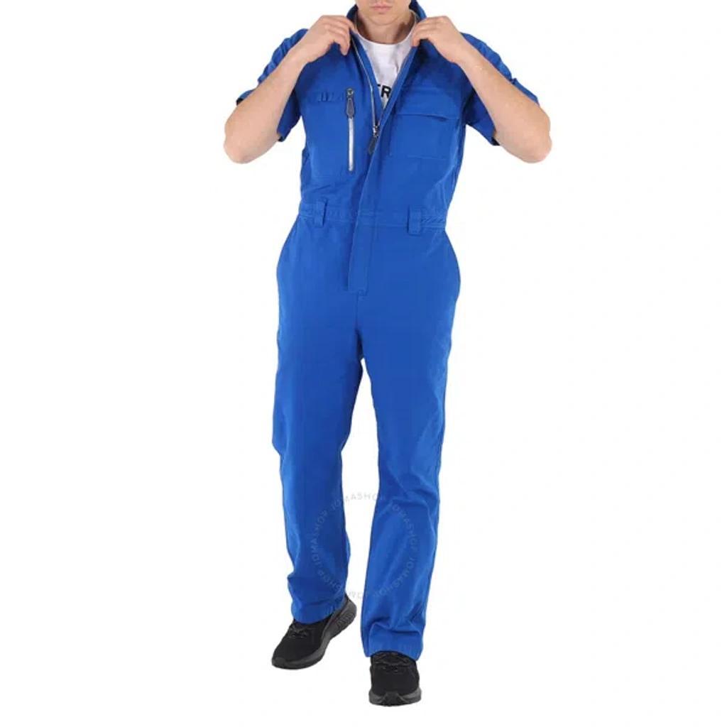 Men's Midnight Navy Canvas Boiler Suit In Blue Product Image