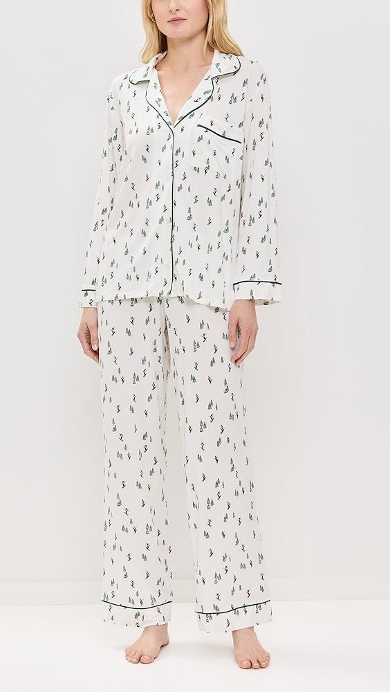 Eberjey Gisele Printed Long PJ Set | Shopbop Product Image