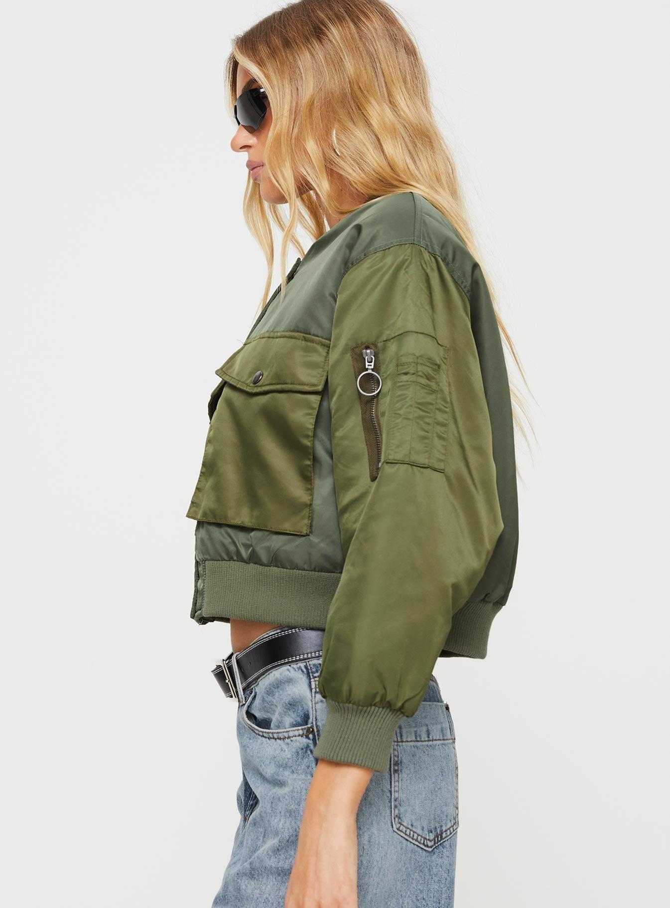 Milener Utility Bomber Jacket Olive Product Image