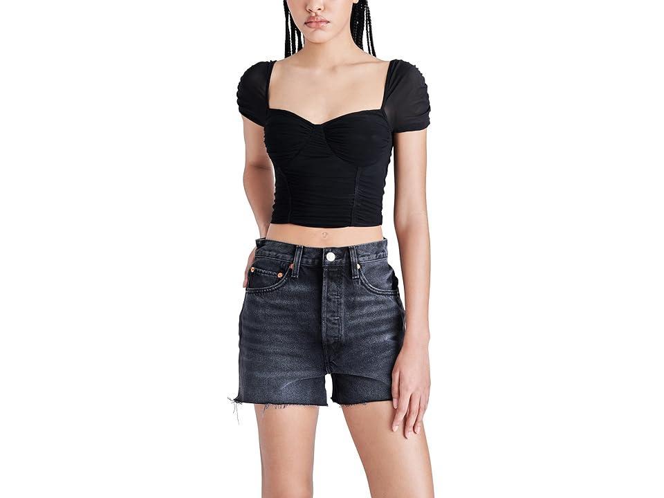 Steve Madden Kayla Top (Black) Women's Clothing Product Image