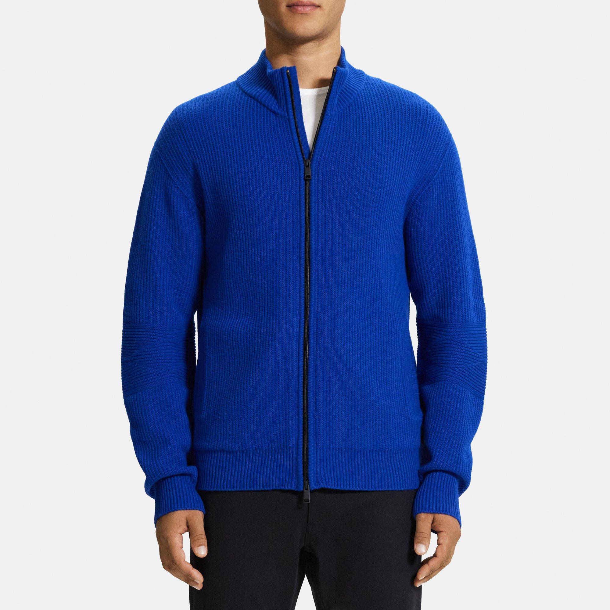 Merino Wool Full-Zip Cardigan | Theory Outlet Product Image