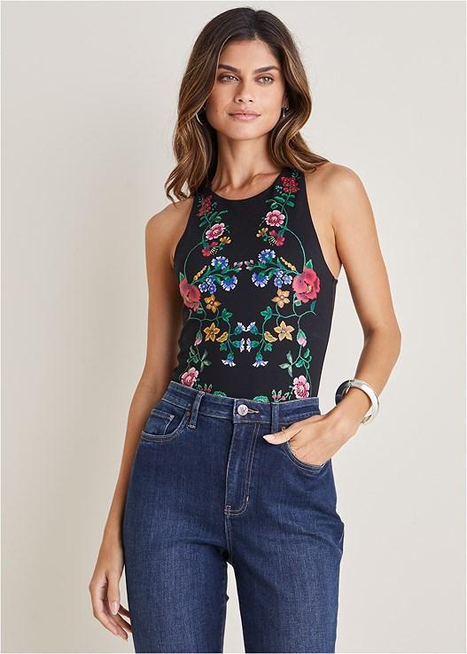 Floral Print Bodysuit Product Image