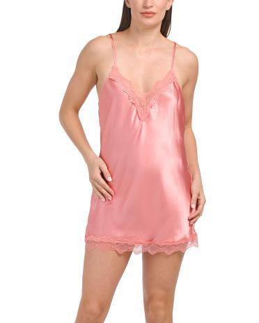 Isabelle Satin Chemise for Women Product Image