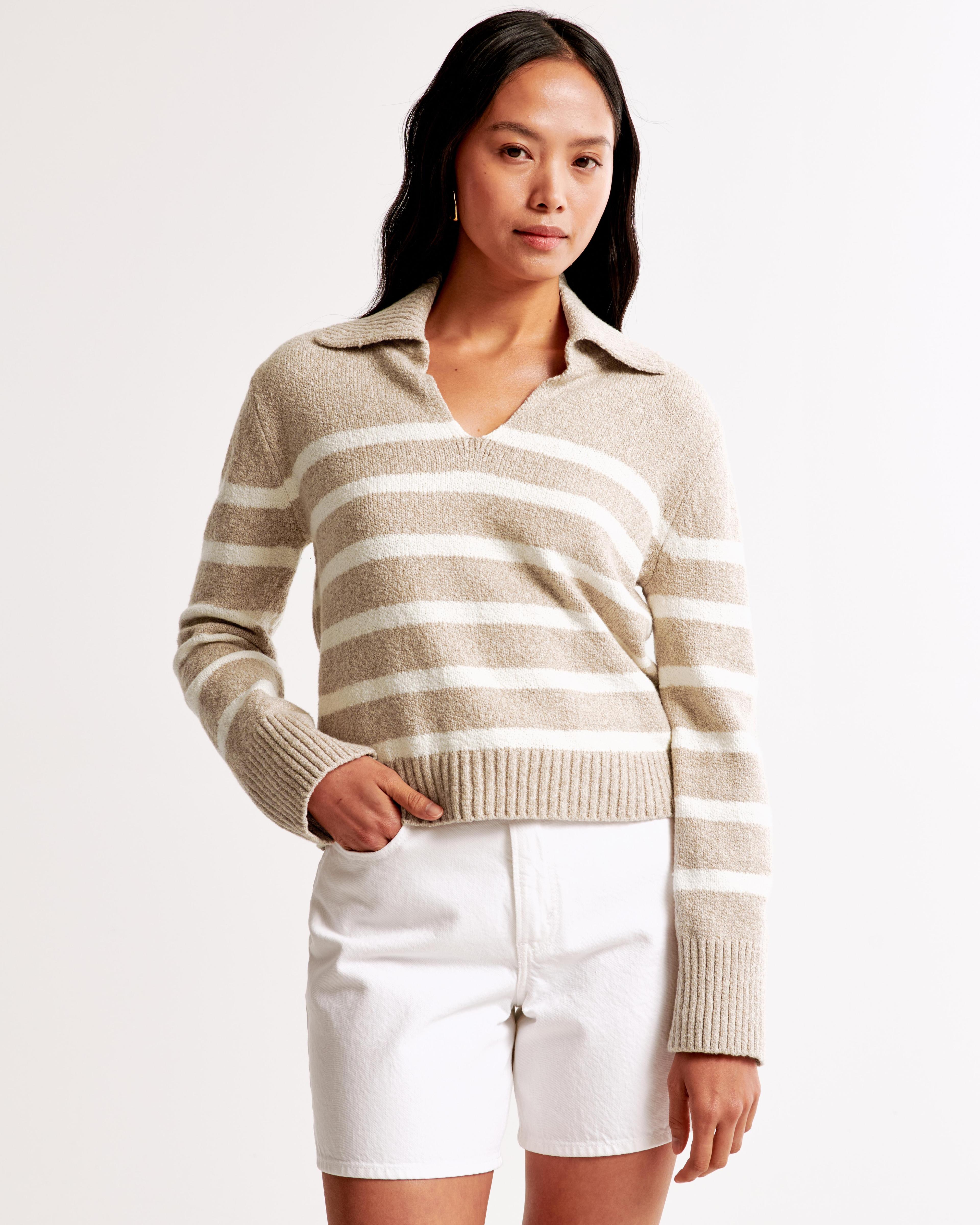 Textural Notch-Neck Sweater Product Image