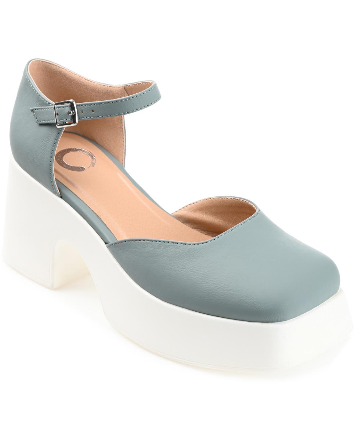 Journee Collection Womens Lizza Platform Block Heel Pumps Product Image