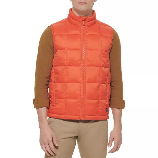 Mens Dockers Box Quilted Vest Green Product Image