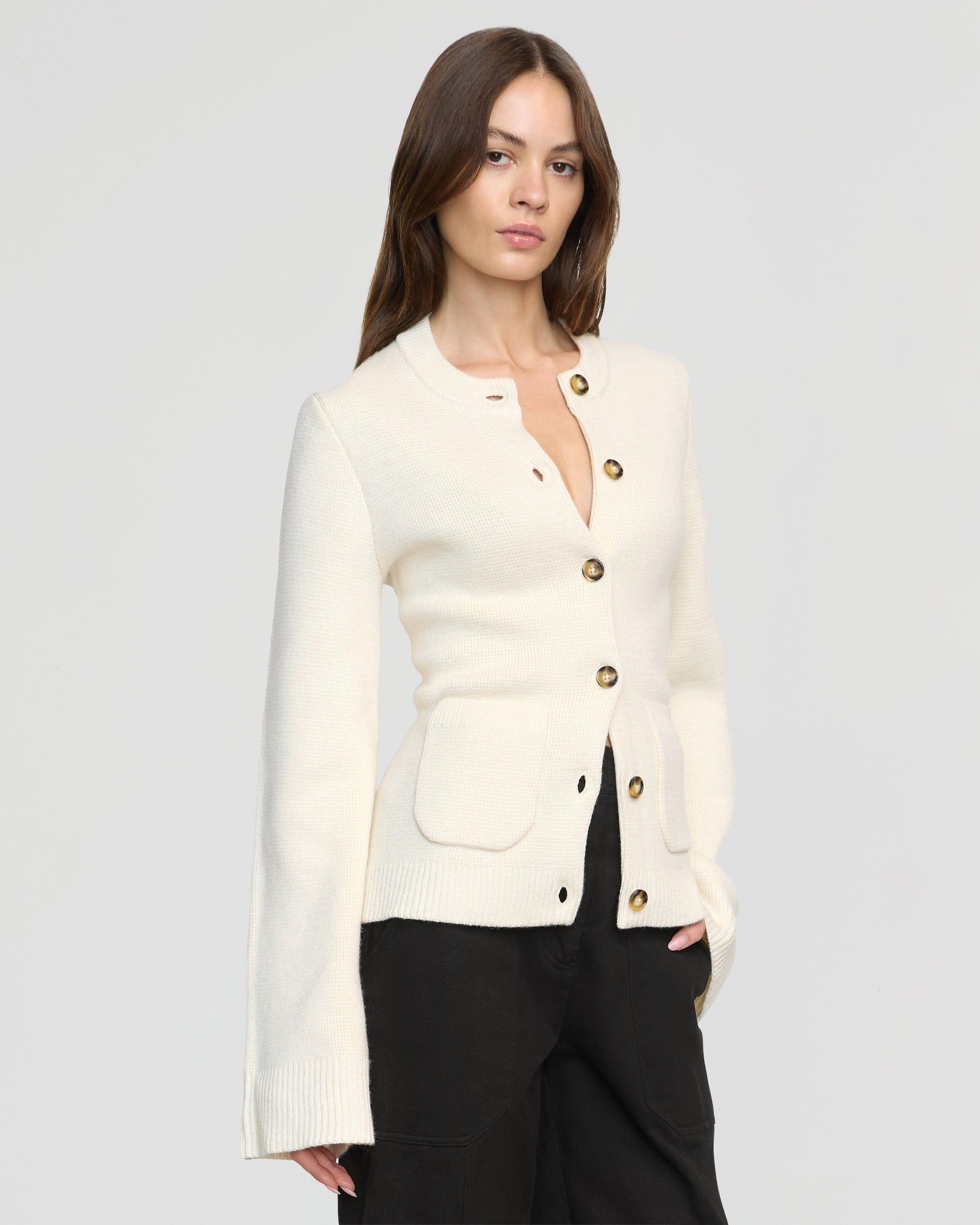 Eames Organic Cotton-Wool Button Cardigan Product Image