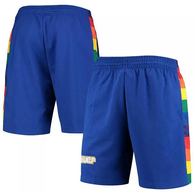 Mens Mitchell & Ness Blue Denver Nuggets 1991 Hardwood Classics 75th Anniversary Swingman Shorts Product Image