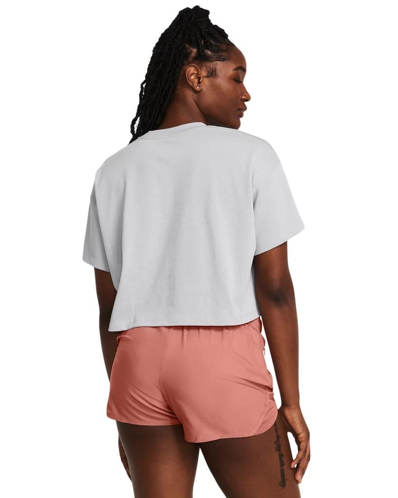 Women's UA Heavyweight Scripted Wordmark Crop Short Sleeve Product Image