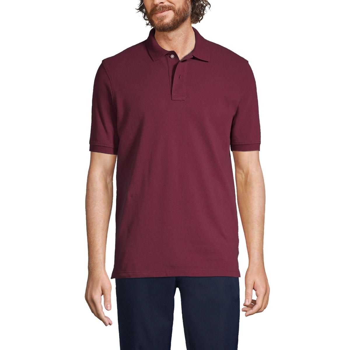 Mens Lands End Short Sleeve Mesh Polo Shirt Product Image